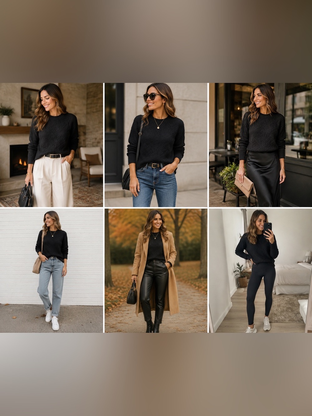 Universal Thread Black Crewneck Sweater